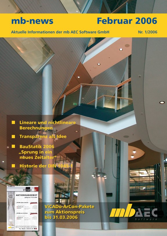 Titelseite mb-news 01-06 Titelseite der mb-news-Ausgabe 01-2006