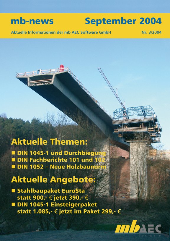 Titelseite mb-news 03-04 Titelseite der mb-news-Ausgabe 03-2004