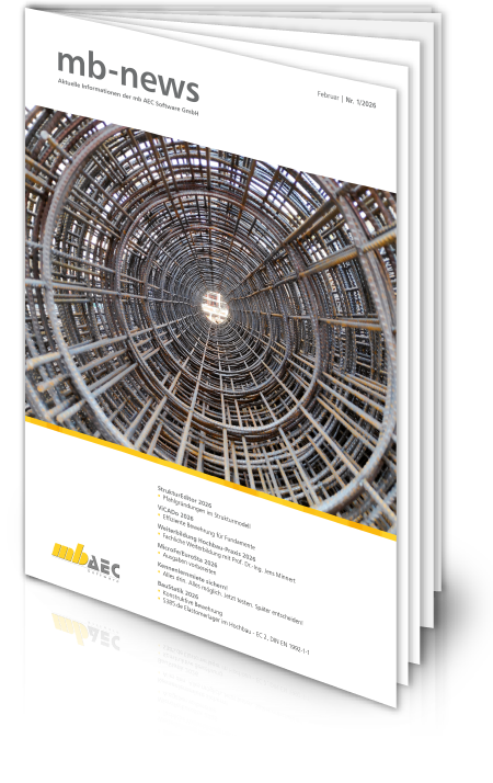 mb-news 01-26 - mb-news-Magazin stehend mb-news 01-26 - Titelseite des mb-news-Magazins